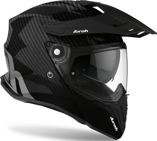 CASCO INTEGRALE AIROH COMMANDER FULL CARBON GLOSS TAGLIA S | eBay