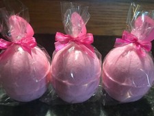 LOT of 3 Cotton Candy Essential Oil BATH BOMBS with SURPRISE RINGS inside
