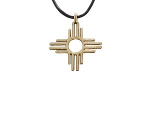 Zia Joyeria Colgante Simbolo Del Sol Nativo Americano Laminado Ebay