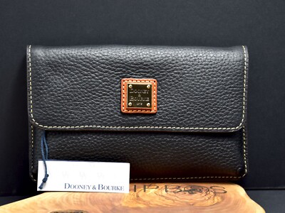 Dooney & Bourke Damen Wristlet Geldbörse Portemonnaie Milly Pebbled Leder Sch...