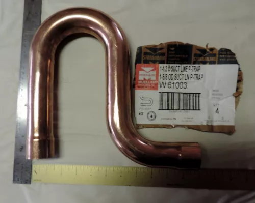 1 5/8" OD for HVAC Copper Suction Line P-Trap NOM Size 1 1/2"   W-61003 Mueller