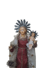 ANTICA SCULTURA MADONNA DEL CARMINE- Napoli -  ( PRIMO 1900)