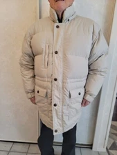 MENS POLAR GEAR WILLIAM BARRY DUCK DOWN JACKET DETACHABLE HOOD L