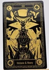 Disneyland Paris Souvenir Tarot Card Phantom Manor Melanie & Henry Arribas Glass
