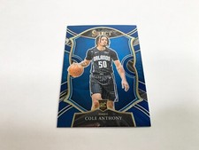 Cole Anthony Blue 2020-21 Panini Select Basketball Card # 75 Rookie. rookie card picture