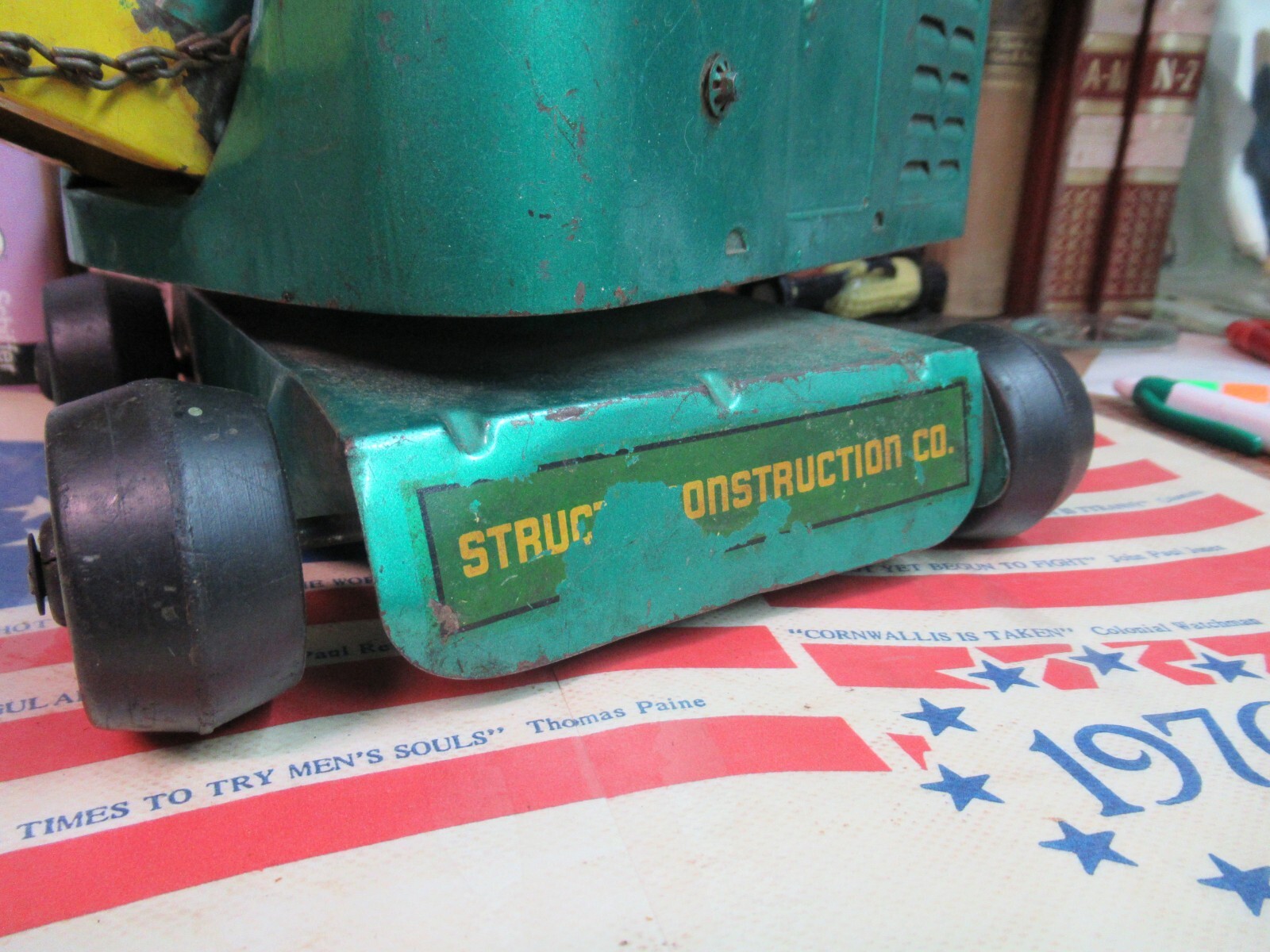 Vintage Pressed Steel Structo Construction Co Excavator Crane Steam ...