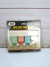 New In Package Illinois Industrial Tool 4 Piece Key Tag Rack #17905