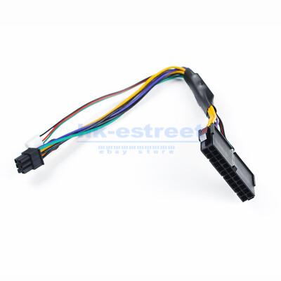 12 ATX Main 24-Pin to 6-Pin PSU Power Adapter Cable 18AWG for HP Z220/Z230