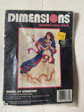 Dimensions Angel of Harmony Framed Counted Cross Stitch Kit 6681 NOS