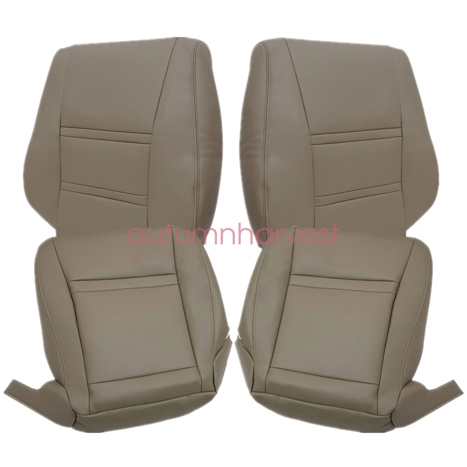 Cubierta de asiento de cuero tostada para Toyota Land Cruiser 1990-1997 lado del conductor y del pasajero Foto 3 de 4