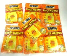Lot 7 Hot HotHands 1 Larger Size Super Warmer Per Pack 18 Hours of Heat Unopened