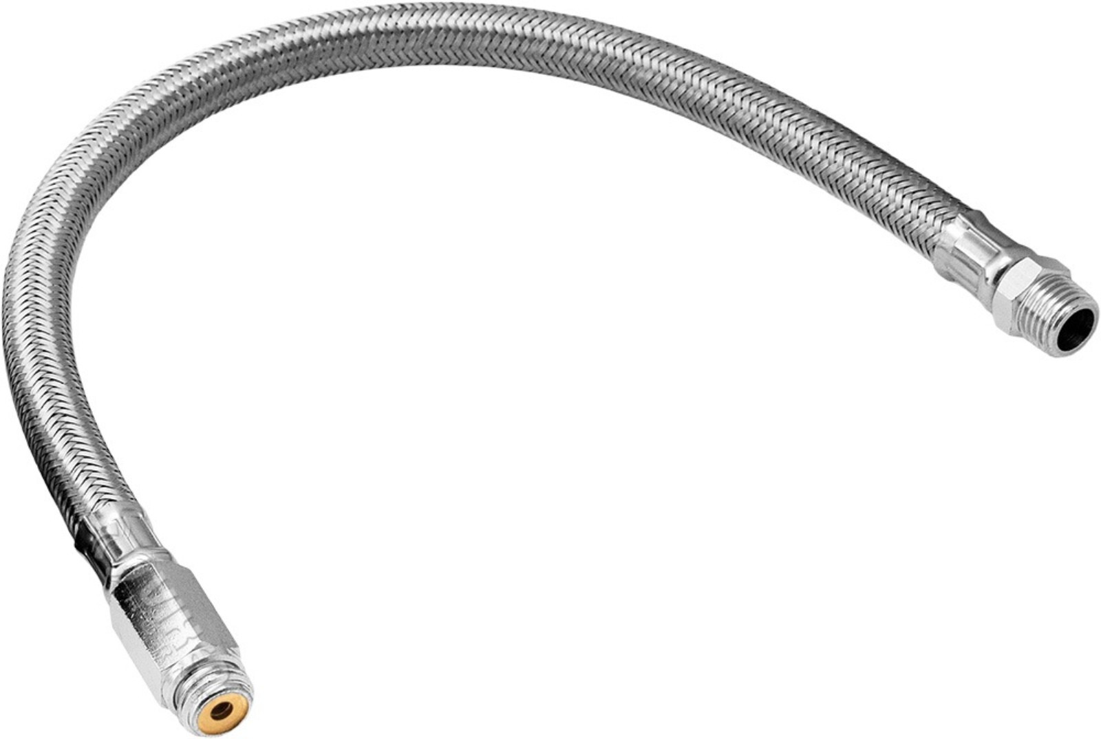&frac14; STAINLESS STEEL AIR COMPRESSOR BRAIDED LEADER HOSE W/CHECK VALVE 13" VXA7330