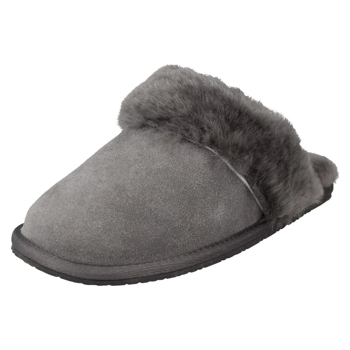 LADIES CLARKS WARM LINED SLIP ON MULE SLIPPERS WARM LUX