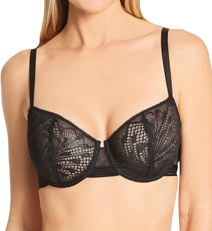 Sujetador Passionata By Chantelle L12025 para mujer negro Thelma Demi talla 34DDD Foto 3 de 4