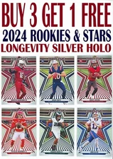 2024 Panini Rookies & Stars LONGEVITY Silver Holo Foil (BUY 3 GET 1) You Pick