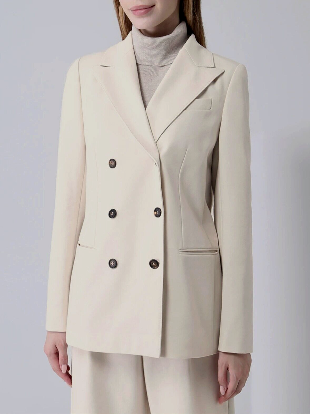 NWT$4195 Brunello Cucinelli Women Cotton Knit DB Blazer Jacket W/Beading 42 W242