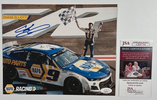 Chase Elliott JSA signed Autogramm 8,5 x 11 Fotokarte NASCAR - Bild 3 von 3
