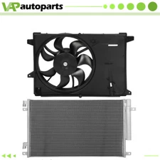 A/C Condenser And Radiator Cooling Fan Assembly For 2016-2022 Chevrolet Spark