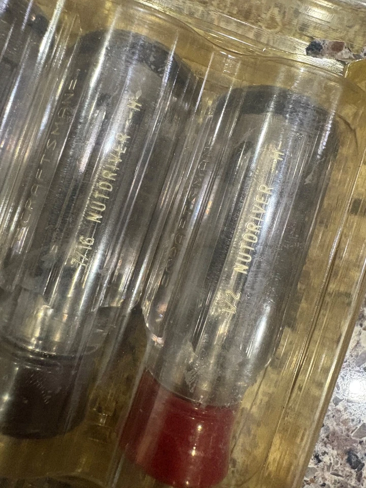 Vintage CRAFTSMAN 8 pc. SAE STUBBY NUT DRIVER SET  41988 Made in USA 1/2-3/16 H - Image 4 of 4