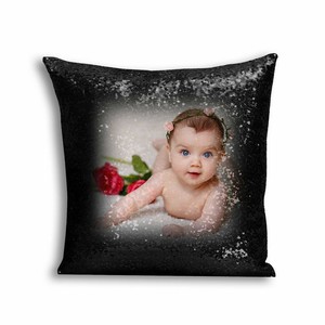 personalised magic sequin cushion