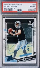 AIDAN O’CONNELL RC AUTO~PSA-10~2023 Donruss OPTIC~Aiden Oconnell Autograph Card