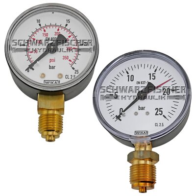 Manometer wählbar Pneumatik Vakuum -1,2 bis 400 bar 40mm bis 160mm Messtechnik