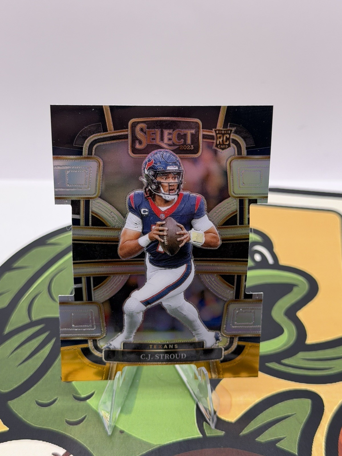 2023 Panini Select - Concourse C.J. Stroud #41 Black & Gold Prizm Die-Cut (RC)