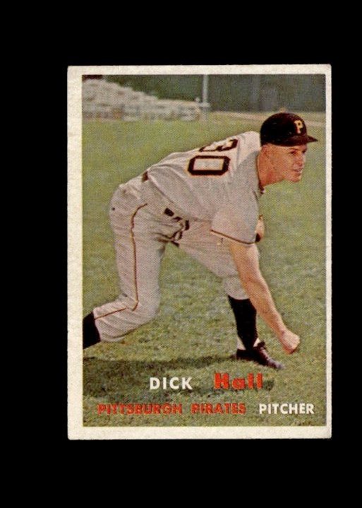 1957 Topps Dick Hall Pittsburgh Pirates #308 VGEX