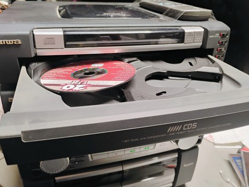 Aiwa 5CD Changer Radio Compact Disc Stereo System CX-ZR774u - For Parts Read - Picture 9 of 16