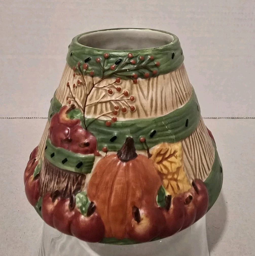 Yankee Candle Autumn Fall Thanksgiving Shade/Topper Pumpkins Apples *See Photos*