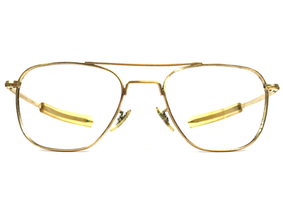Vintage Command Sunglasses Frames USA 24K Gold Aviator Wire Rim 52
