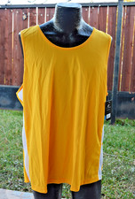 Champro Miler Track and Field Jersey Men's Size XL Gold/White Sleeveless Shirt