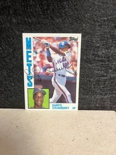1984 Topps Darryl Strawberry #182 Auto Signed