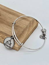 Alex and Ani Walt Disney World CINDERELLA CASTLE Rafaelian Silver Charm Bangle