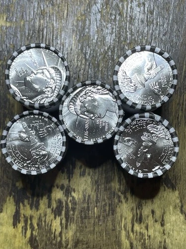 (5) Rolls Of Uncirculated 1776-2026 D Semi quincentennial Half Dollars $50 FV