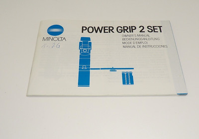 Minolta Power Grip 2 Set Bedienungsanleitung mehrsprachig  FLi0097