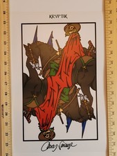 Kryptyka TCG "TOCHO" nadruk. Podpisany przez artystę. Nonholo 11" X 14". Limitowana