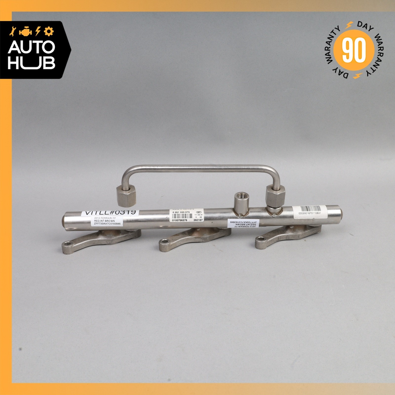 Ferrari FF F151 F12 Berlinetta Fuel Gas Injector Front Left Rail Line OEM 40k