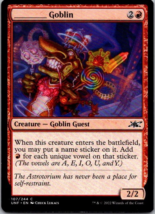 _____ Goblin 107 Common Unfinity Magic: The Gathering Near Mint