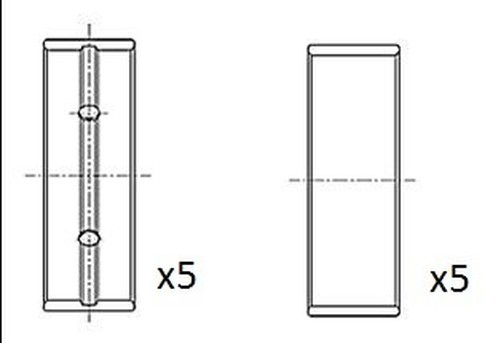 FAI Autoteile BM1058-STD Kurbelwellenlager FüR Nissan, Opel, Renault, Vauxhall-image