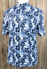 Ariat TEK Performance Polo Shirt Hawaiian Floral Golf Casual Mens Small VGC