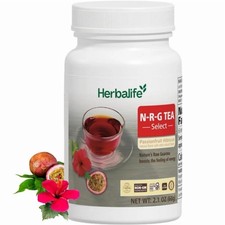 Polvo herbal Herbalife N-R-G Tea Select fruta de la pasión hibisco guaraná 2,1 oz