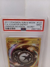 2017 Pokemon Sun Moon Crimson Invasion Counter Energy #122 PSA 9 Mint