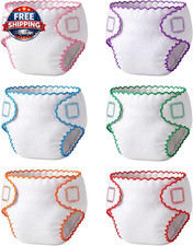 Baby Doll Diapers, 6 Reusable Diapers for 12-15 Inch Baby Dolls