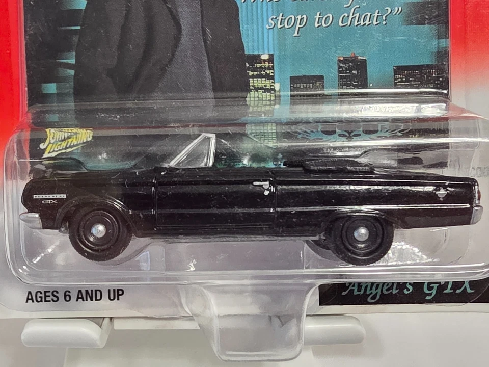 ANGEL TV SHOW ANGEL'S BLACK GTX JOHNNY LIGHTNING DIECAST CAR 2001 PLYMOUTH Foto 2 de 4