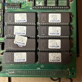 Original Not Working Street Fighter 2 Capcom ARCADE Video GAME PCB BOARD Onba-1