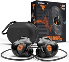 Percussive Moldable Earplugs 33 dB NRR Hunting Shooting Gun Range Hearing