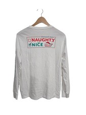 Vineyard Vines Santa Naught Nice Christmas Long Sleeve T-Shirt Boys XL