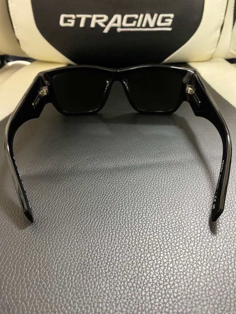 Prada Triangle Logo Square Sunglasses Acetate Oversize, New thumbnail 4