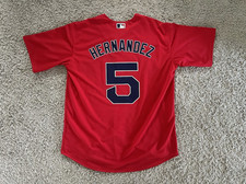 Boston Red Sox’s 2022 Home Athletic Kike Hernandez #5 Red Stitched Jersey